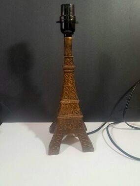Parisian France French Eiffel Tower Faux Bronze Reproduction Lamp Small Desktop